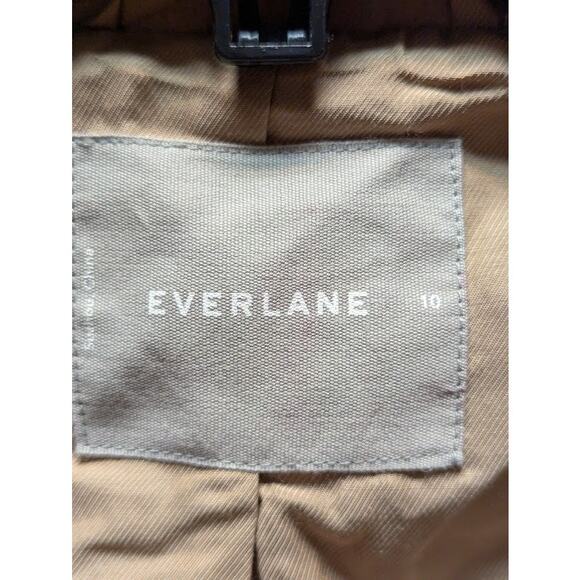 Everlane Cocoon Wool Blend Button Front Fully Lined Coat Jacket SZ 10 Camel NWT - Picture 4 of 7